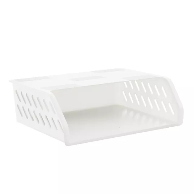 White Plastic Hanging Storage Box Under Table Drawer Cosmetic