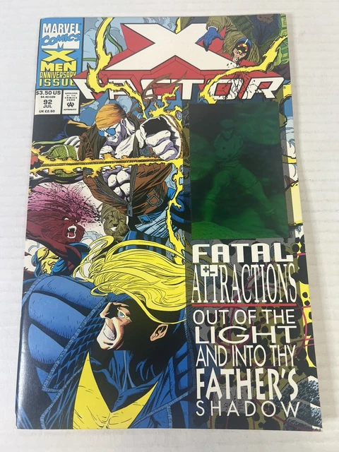 CARTE HOLO MARVEL Comics X Factor X-Men Anniversary #92 attractions ...