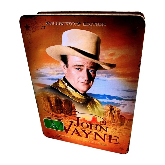 British Box Set Actor JOHN WAYNE | America's Legendary Hero DVD Collectors Tin Gift Set Reg ...