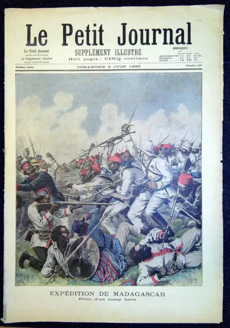 Le Petit Journal N°237 du 2/6/1895 - Madagascar, jardin d'acclimatation