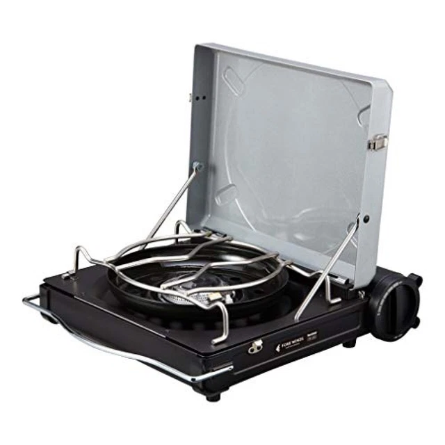 IWATANI PORTABLE GAS Stove Burner Silver Cassette Butan FORE WINDS from