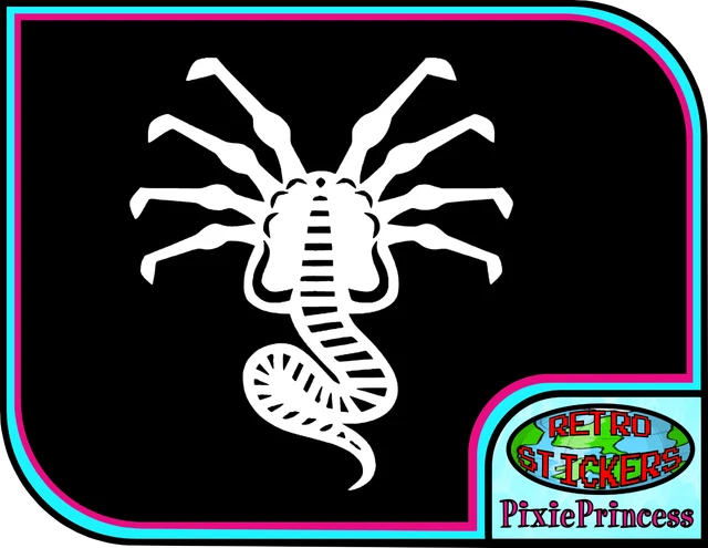 Autocollant Vinyle Alien Xenomorph S - Pour Voiture, Mur, Vélo, Neuf