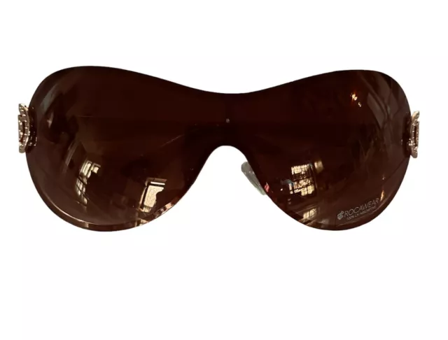 RocaWear Shield Sunglasses brown & gold / brown mirror