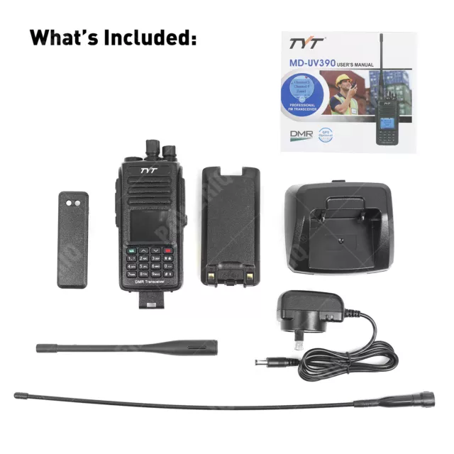 TYT MD390UV Walkie Talkie DMR analog Waterproof Dual Time Solt GPS Transceiver 2