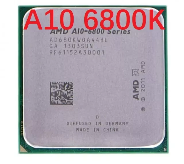 AMD A10-6800K CPU A10-Serie Quad-Core 4.1GHz 4M 100W Socket FM2 Processor Tested