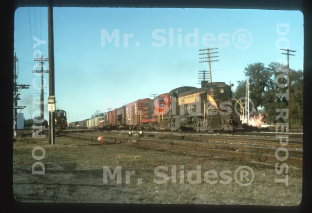 Duplicate Slide SAL Seaboard Air Line ALCO RS2 1505 & Baldwin S12 W/Train