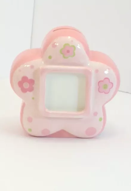 Cadre photo Gund Kids fille tournoyante rose printemps fleur céramique bébé cochon