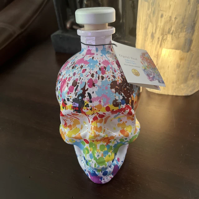 Crystal Head Vodka SKULL 💀 🌈BOTTLE 2023 Pride Edition RAINBOW 750ml Used Rare Crystal Head Vodka SKULL 💀 🌈BOTTLE 2023 Pride Edition RAINBOW 750ml Used Rare