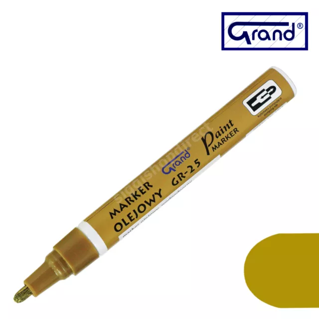 Neu Permanent Gold Lack Marker Ölbasis Wasserdicht Stift Holz Glas Kunststoff Reifen