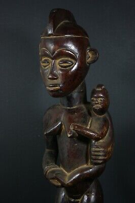 African Maternity Statue - CHOKWE  D.R.Congo, Angola  TRIBAL ART CRAFTS