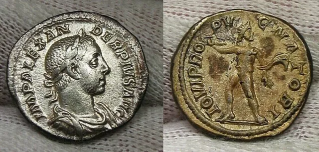 Römische Severus Alexander Ar 222-235 Ad Denarius Ad 231 Rev Jupiter RIC235. #41