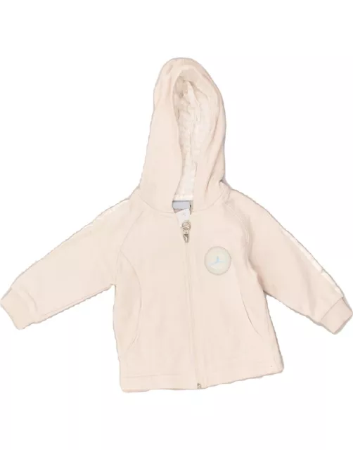 DIADORA Baby Girls Zip Hoodie Sweater 9-12 Months Off White Cotton AQ24