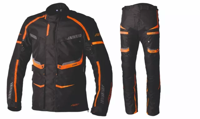 RST Pro Series Maverick EVO Black/KTM Orange Textile Motorcycl Jacket & Trousers