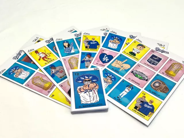 Dodger Mexican Bingo Loteria Baseball board game family