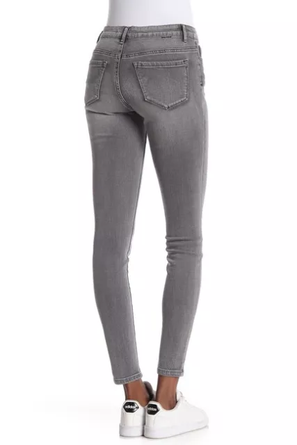 Tractr Diane Mid Rise Skinny Jeans (gray) 2