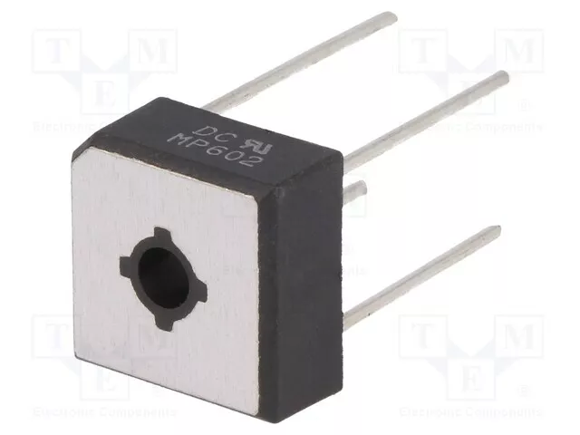 Einphasen Bridge Rectifier If: 6A Urmax : 200V Ifsm : 175A MP602 Einphasendi