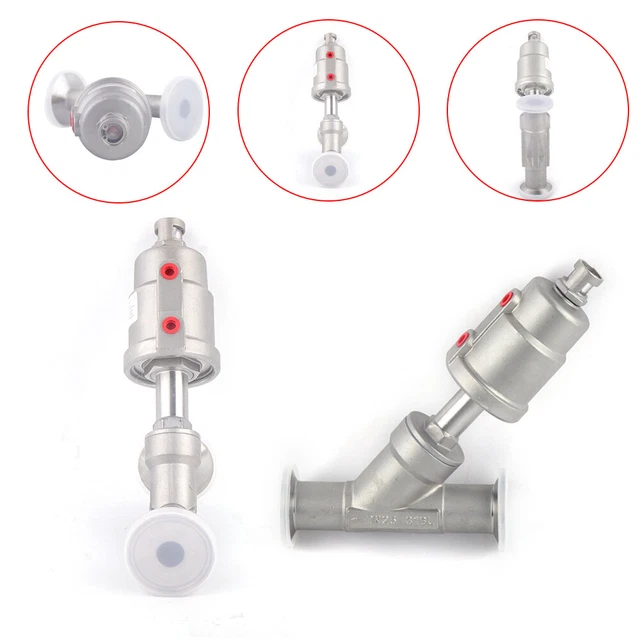 PNEUMATIC AIR ACTUATED Angle Seat Valve YType Valve Double Action