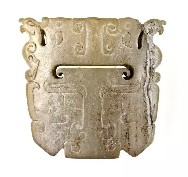 Chinese Warring States Jade Sword Fitting Chinese Warring States Jade Sword Fitting