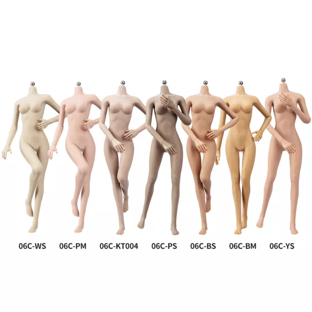 JIAOU DOLL 1/6 Scale Flexible Seamless Middle Bust Female Action Figure  Body £54.90 - PicClick UK