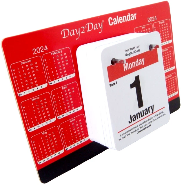 2025 DAY TO View Calendar Office Calender 2025 Desk Calendar Planner Tear Off £5.95 PicClick UK