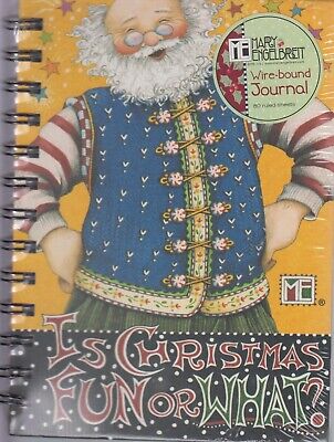 Mary Engelbreit - Wire-bound Journal - Is Christmas Fun or What? Sealed - LN