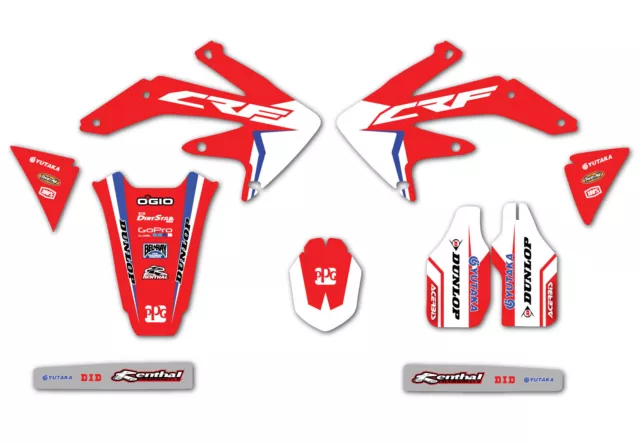 2005-2012 Honda Crf450X Graphics Kit Sticker Set Decals Gloss Mx Dual Sport