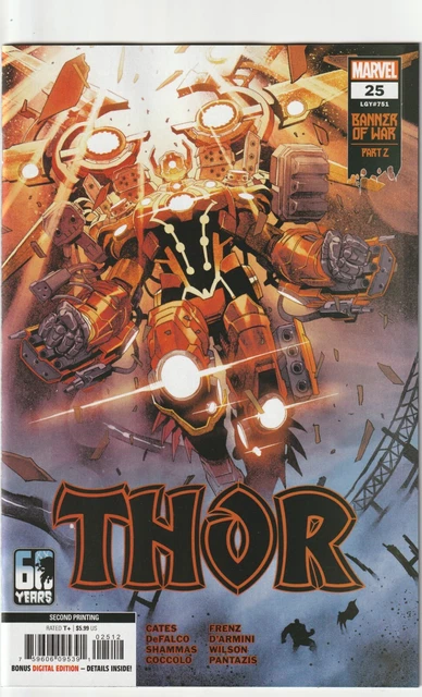 Thor # 25 Variant 2nd Printing Cover NM Marvel [I8]