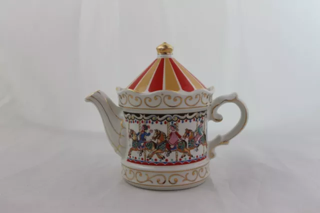 Sadler Tivoli Teapot Carousel Decorative Edwardian Entertainments England 2