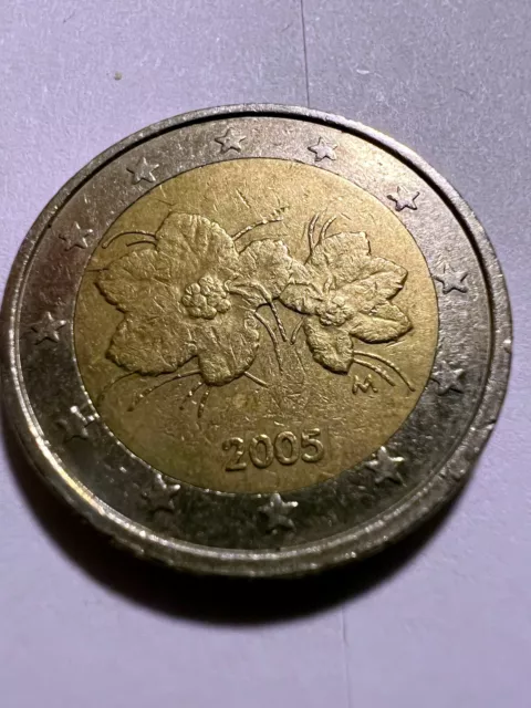 2 Euro 2005 Münze Fehlprägungen zwei Euro Münze Finnland RAR Sammlerstück