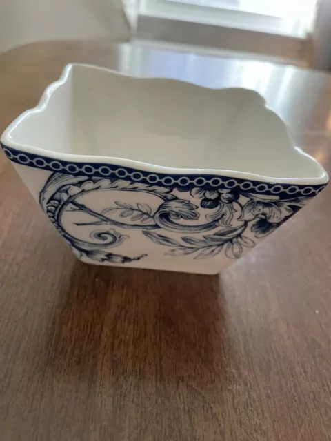 222 fifth adelaide blue and white Appetizer Bowl