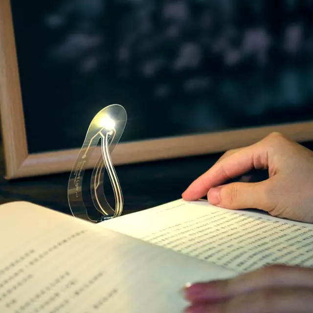 Ultra Thin LED Mini Bookmark Lamp Folding Flexible Book Lights Eye Protection