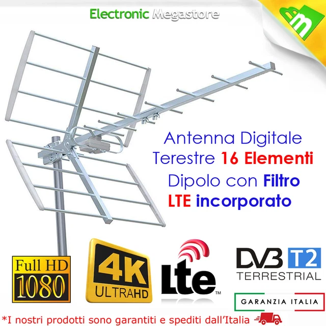 ANTENNA ESTERNA UHF 16 Elementi Per