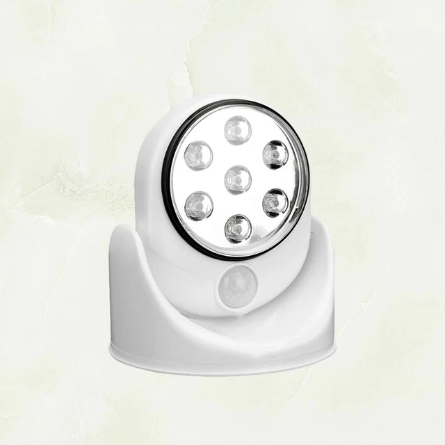 Interruttore A Sensore Di Movimento PIR Per Esterni, Regolabile, Angolo 180°, Sensibilità E Distanza Personalizzabili, Bianco, 25x13x7 Mm