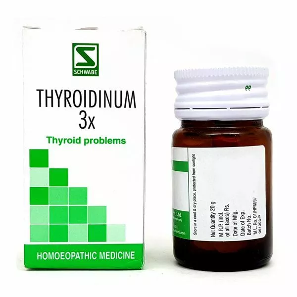 Dr. Willmar Schwabe THYROIDINUM 3X Tab Homeopathy to treat the symptoms FREESHIP