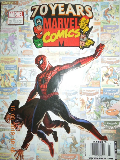 70 YEARS ANN OF MARVEL COMICS spiderman HULK iron man IRON MAN thor 1ST PRINTING