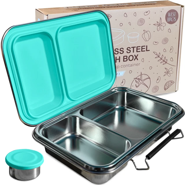 STAINLESS STEEL LUNCH Box Premium Stainless Steel Bento Box for Kids