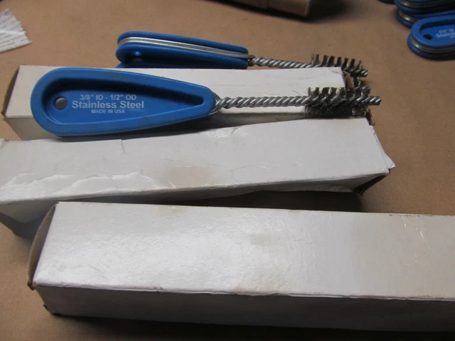 5- Schafer Stainless Steel Brushes  5/8" Id- 3/4" Od     B-255