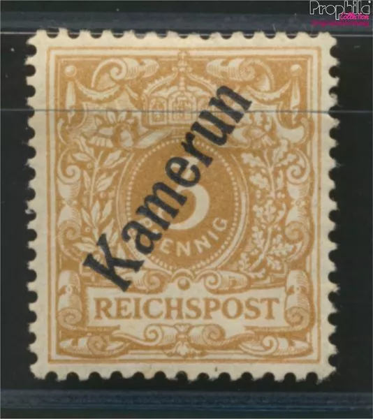Briefmarken Kamerun (Dt. Kolonie) 1897 Mi 1e geprüft mit Falz(9036662