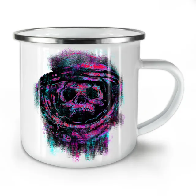 Skull Astronaut Space NEW Enamel Tea Mug 10 oz | Wellcoda