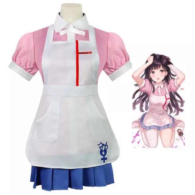 Danganronpa Dangan Ronpa Mikan Tsumiki Cosplay Costume Dress Ladies Uniform Suit