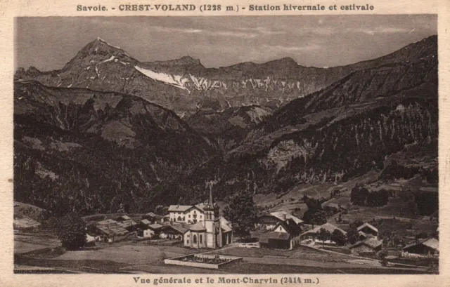 CPA 73 - CREST-VOLAND (Savoie) - Vue Générale et le Mont-Charvin