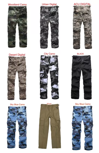 Kids Boys Girls Military Army Ranger Camping outdoor cargo pants trousers 2