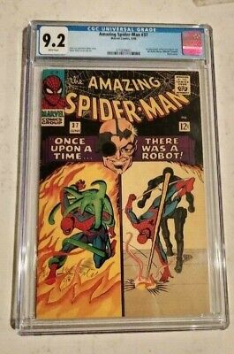 AMAZING SPIDER-MAN #37 CGC 9.2 1ST APPEARANCE OF NORMAN OSBORN WHITE Pages!