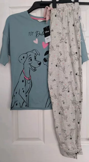 Ladies M&S Disney 101 Dalmatians Short Sleeve Pyjamas Size 8 BNWT ❤️