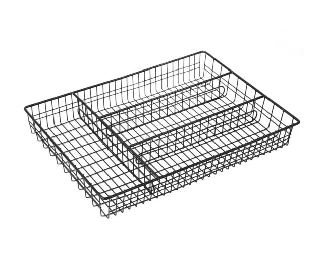 Küche Besteck Tablett Metall Draht Organizer Halter Schublade Einsatz ordentlich Aufbewahrung Cady