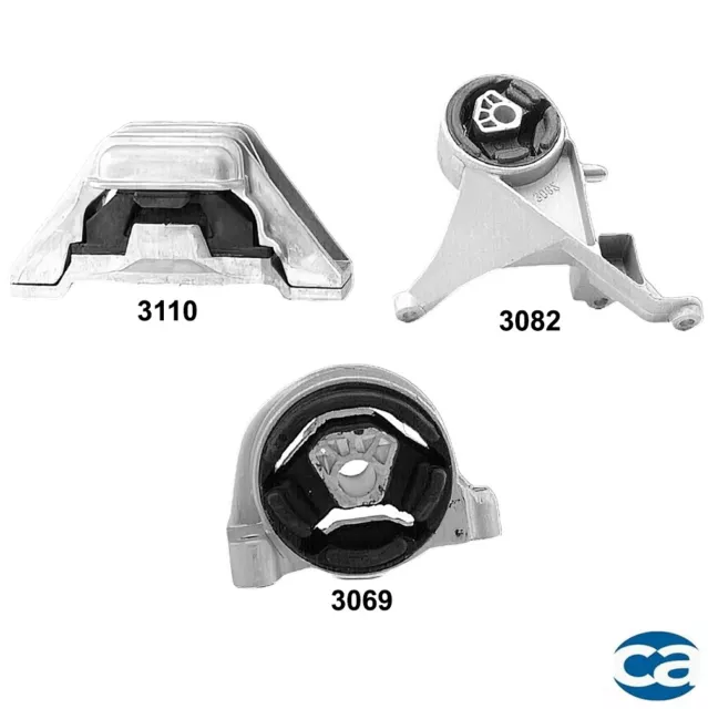 Engine Mount & Transmission Mounts 3Pcs Set For Chevrolet Equinox V6 3.4L