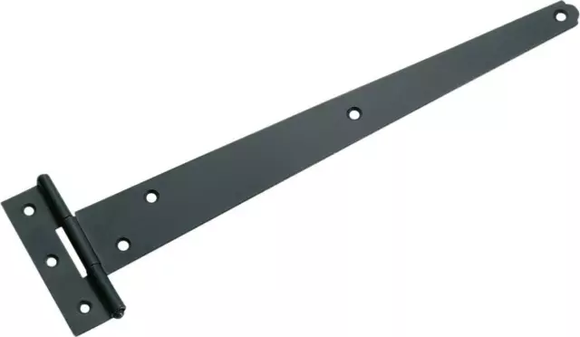 Tradco 3788 matt black iron tee hinge,300 mm,rustic,gate,barn door hinge