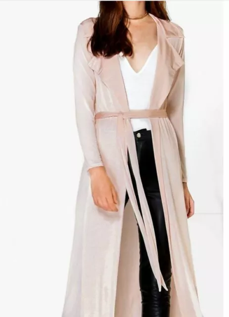 Sofia Slinky Maxi Trench Mauve UK 10 LN022 ii 04 3