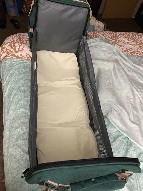 Foldbale Diaper Bag 3 in 1 Baby Bed Portable Bassinet Crib Backpack Travel/Sleep