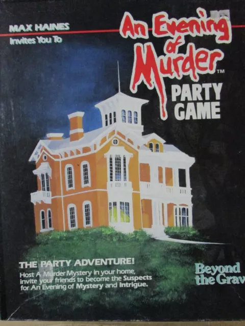 Max Haines 1985 An Evening of Murder Party Game Beyond the Grave